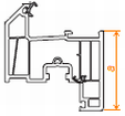 Окна-Двери Конфигуратор: размер профиля створки