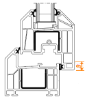 Окна-Двери Конфигуратор: нахлест створки на раму